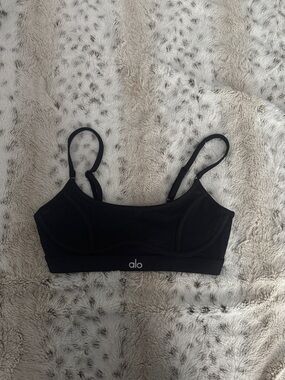 ALO Yoga Black Adjustable Strap Bralette